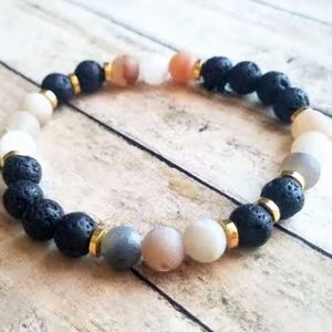8" Geode Agate Diffuser Bracelet